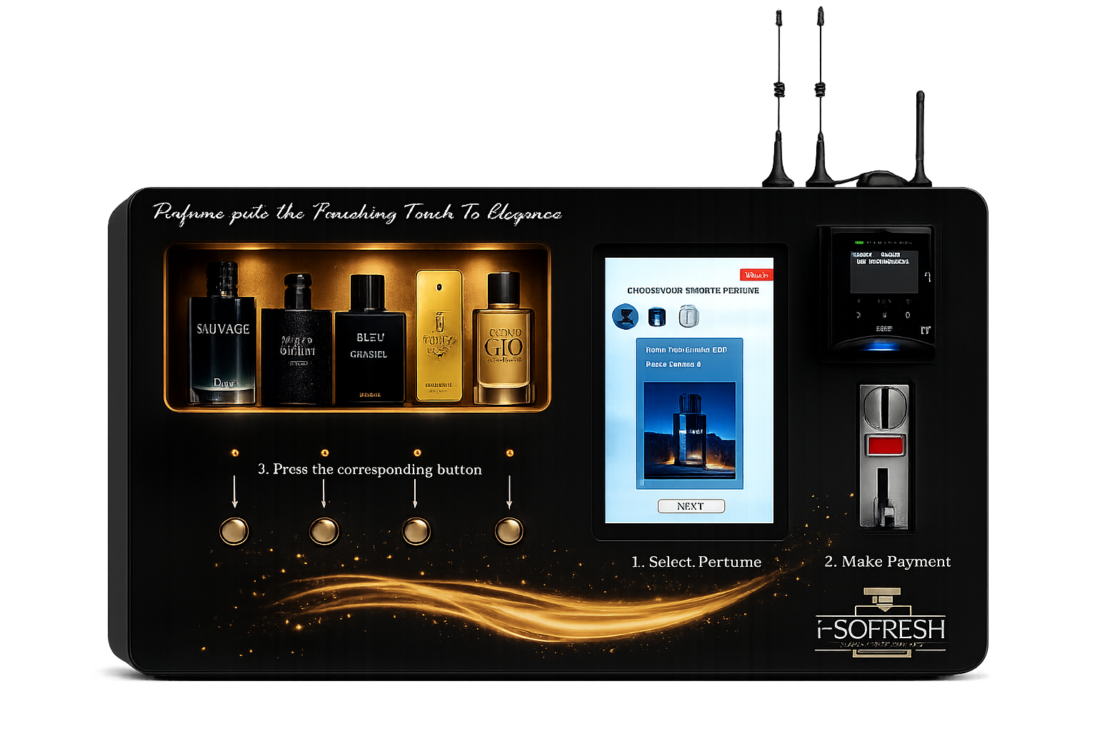 Spritz fragrance vending machine